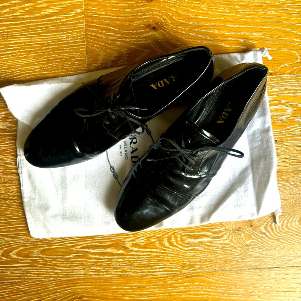Prada low heel loafers.